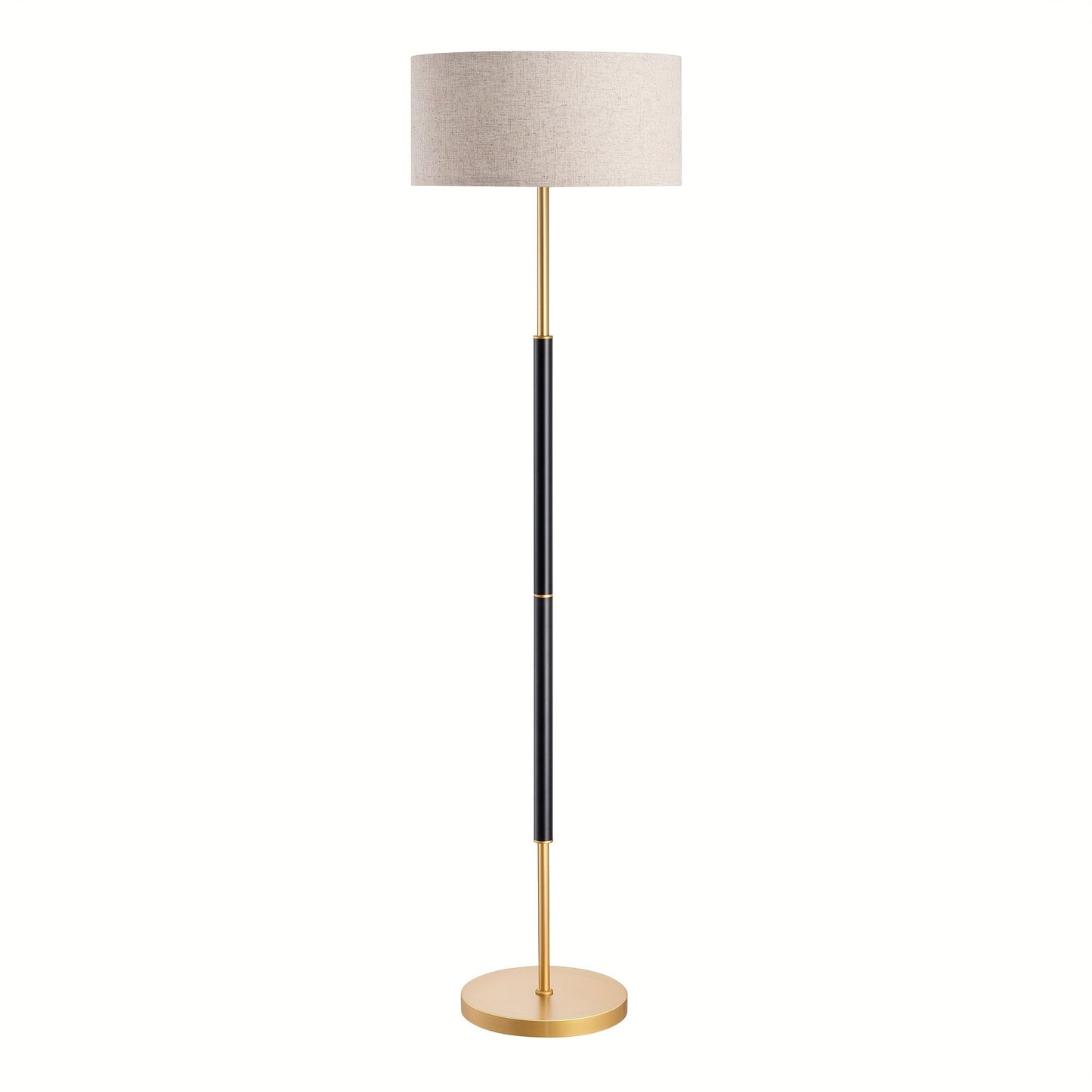 EDISHINE 63" Modern Floor Lamp - Heavy-Duty Metal Construction, Adjustable Standing Light with Foot Switch, Mid-Century Modern Design for Living Room, Bedroom