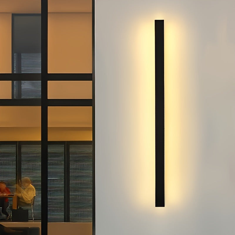 [Modern LED Wall Sconce] Modern LED Wall Sconce with Three-Tone Light | Easy Installation, Warm & Neutral Light for Bar, Hallway, Bedroom, Dining Room, and Store, Semi-Flush Mount with Push Button Control