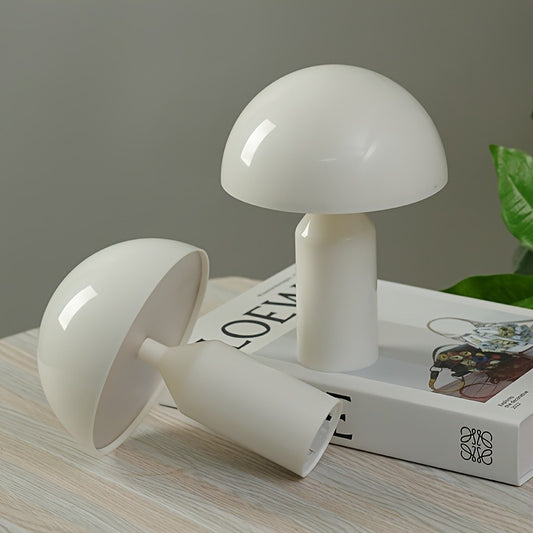 [Color Changing Lamp] Color Changing 1pc Mushroom Table Lamp | Modern Mini Night Light, Adjustable Bedside Lamp, Tabletop Desk Lamp for Bedroom, Batteries Powered, Batteries Not Included