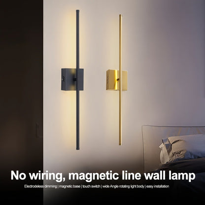2 Battery Operated Wall Sconces, Dimmable Wall Sconces with Remote Control, Set Of Two 3000K-6000K LED Black Wireless Wall Sconces for Living Room, Hallway, Bedroom, 28-Inch