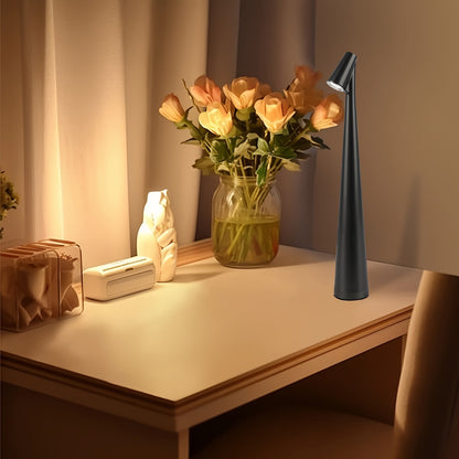 LED Portable High-Foot Table Lamp, Suitable for Bedroom, Desk, Living Room, Office, Reading, Hotel, Decoration.
