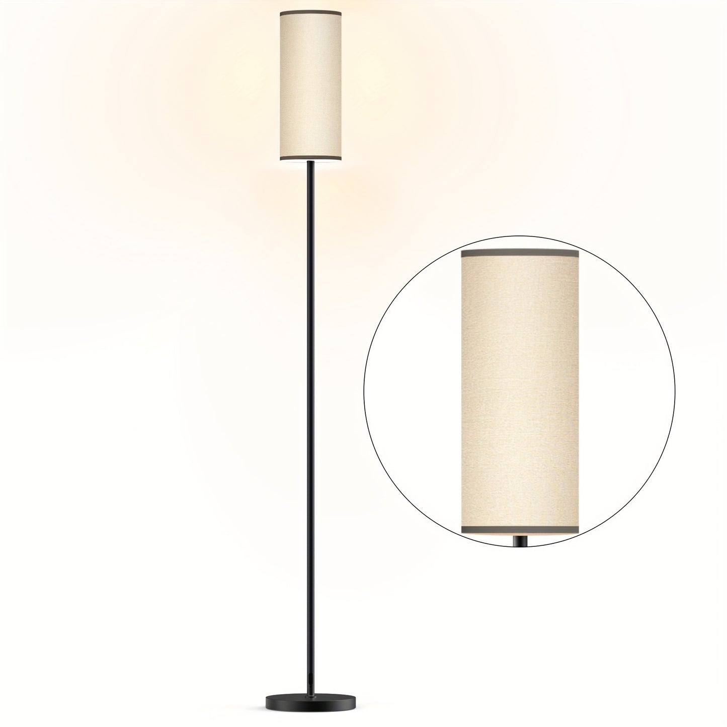 Floor Lamp with Remote Control and Smart Bulb Included