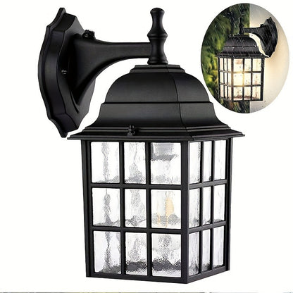 Set of 2 Dusk to Dawn Outdoor Wall Lights, Sensor Outdoor Wall-Mounted Fixtures, Porch Lights, Black Wall Lamps, Wall Lights, Garage Exterior Lighting, Front Door Lights.
